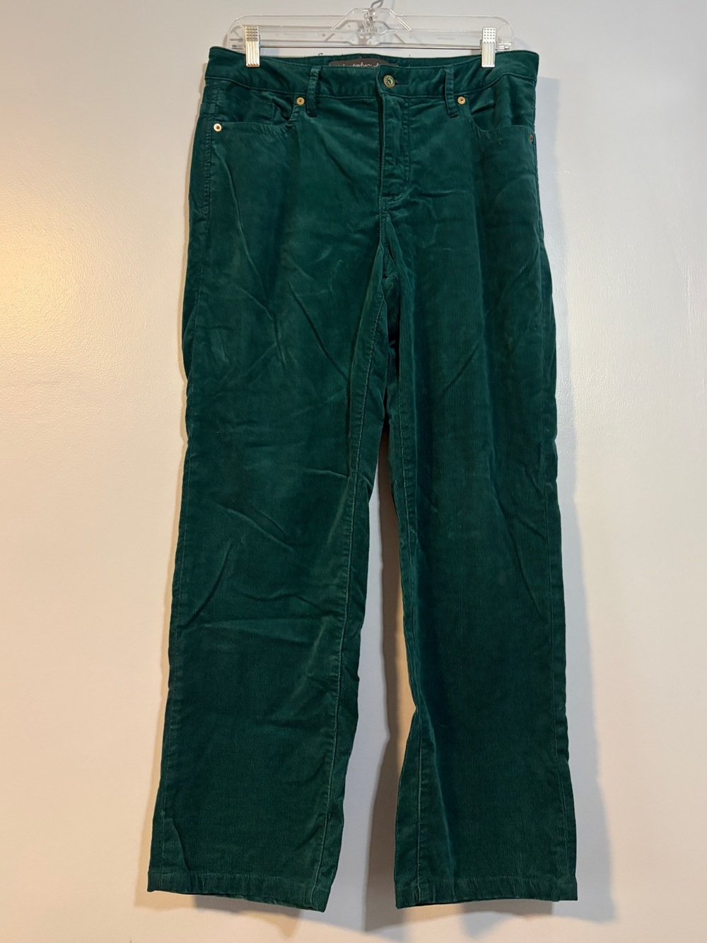 Christopher Blue Deep Teal Straight-Leg Corduroy Jeans